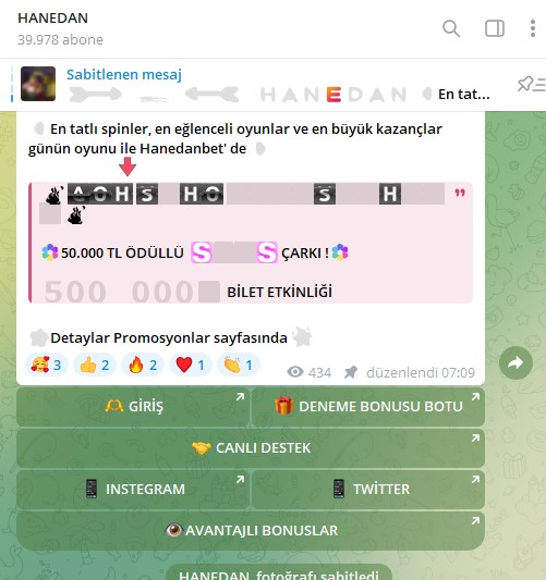 Hanedanbet Telegram